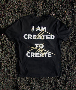 Camiseta Negra Created To Create