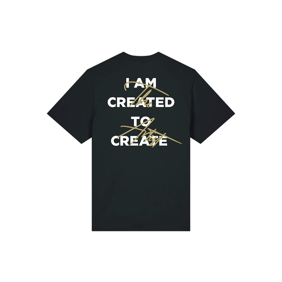 Camiseta Negra Created To Create