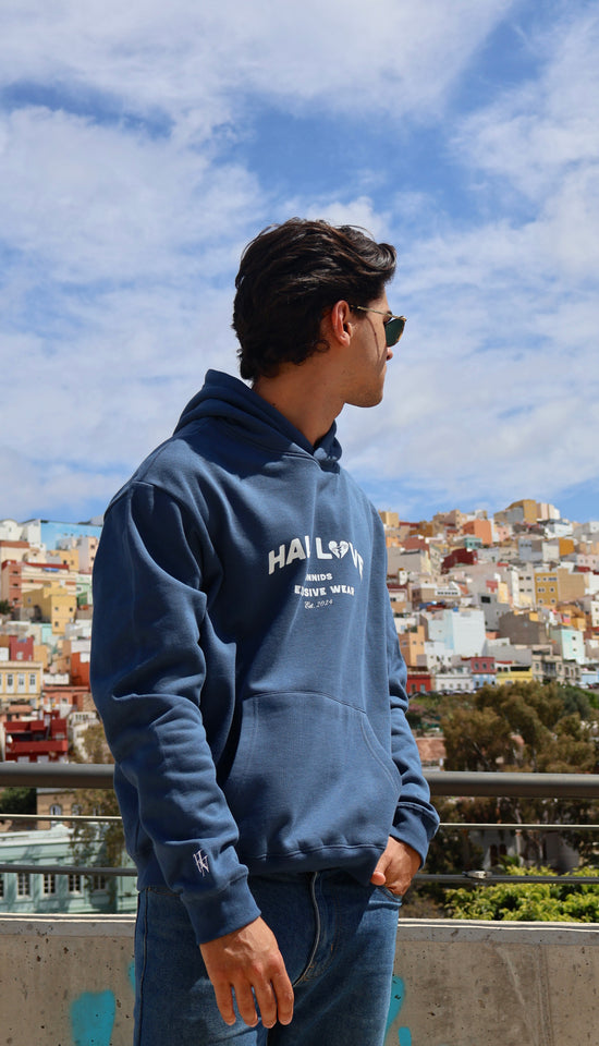 Sudadera Azul Half Love
