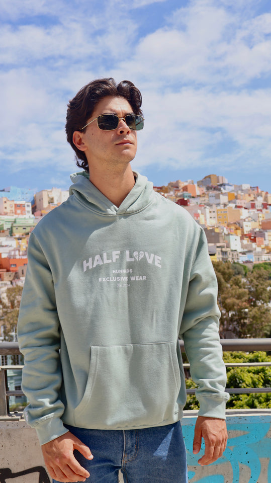 Sudadera Verde Half Love
